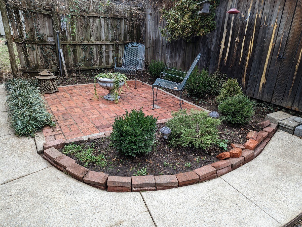 Patio after pressure washing in Bella Vista AR